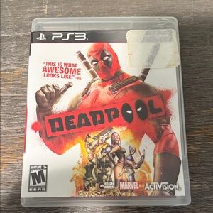 Deadpool PS3 Game - Red Cover